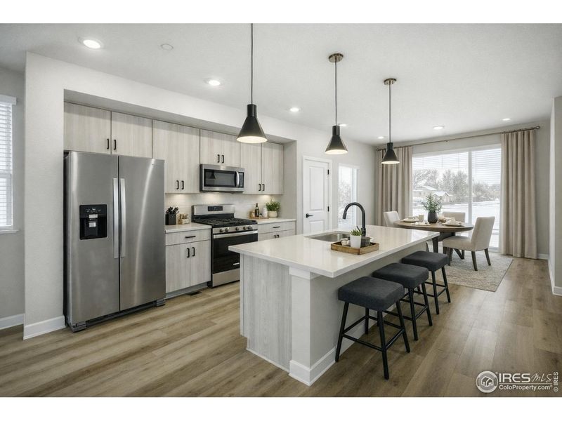 Furnished interior view inside a new home in , Fort Collins (Image 8).