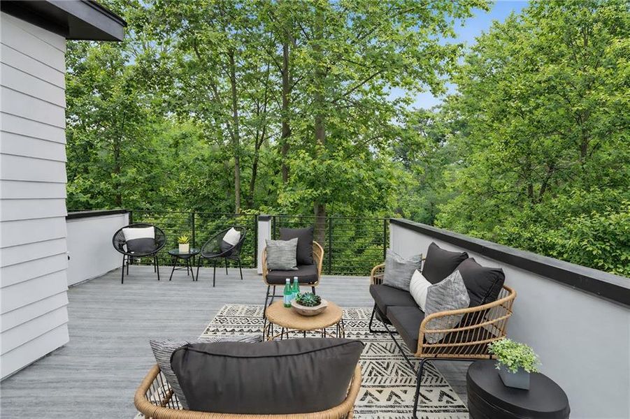 Exterior details and patio area of a home in Lavista, Atlanta (Image 27).