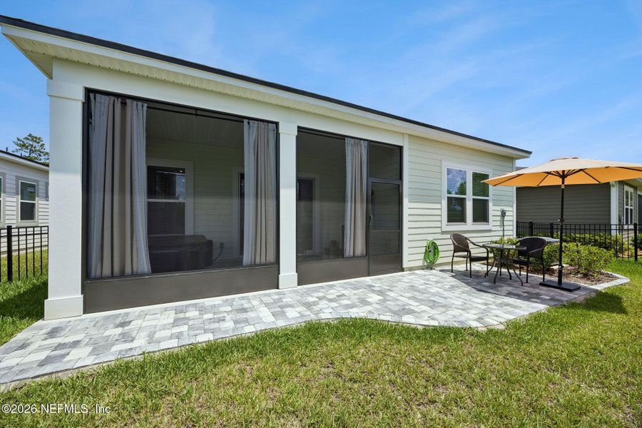 Exterior details and patio area of a home in RiverTown, St. Johns (Image 26).