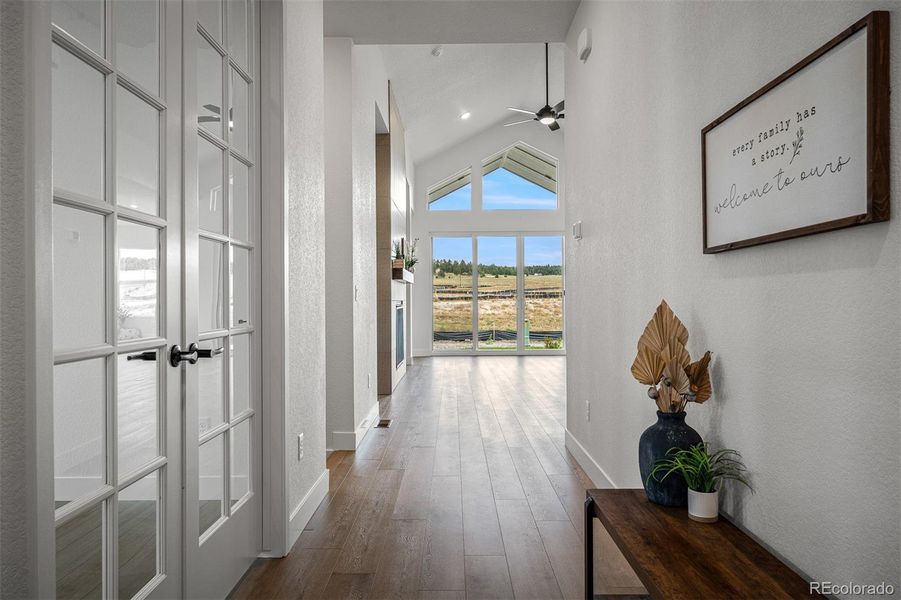Furnished interior view inside a new home in Wolf Ranch - Enclave Collection, Colorado Springs (Image 28).