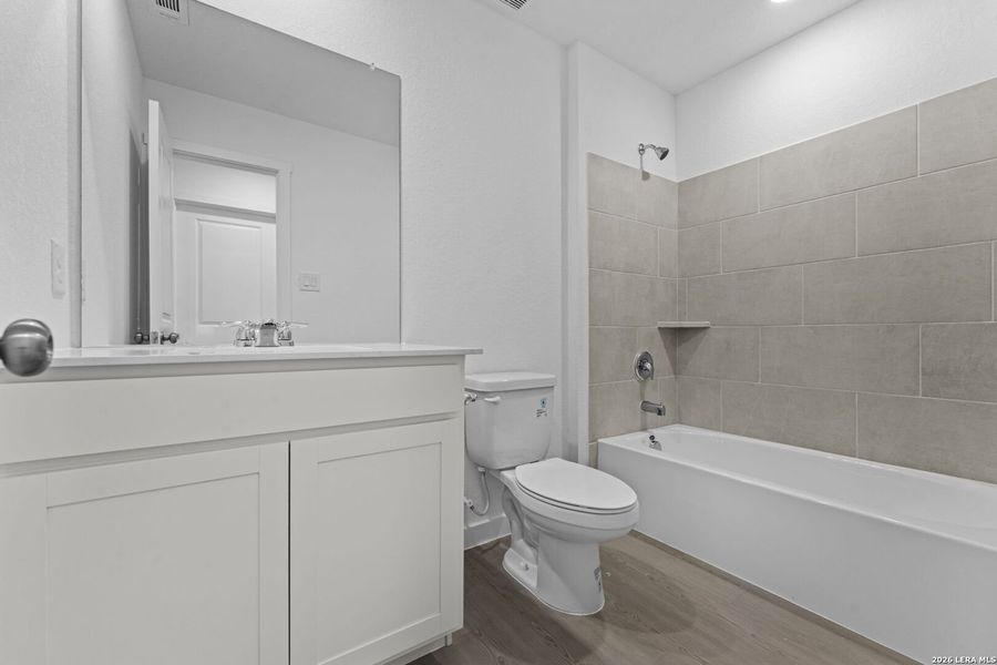 Furnished interior view inside a new home in Hightop Ridge, Converse (Image 10).