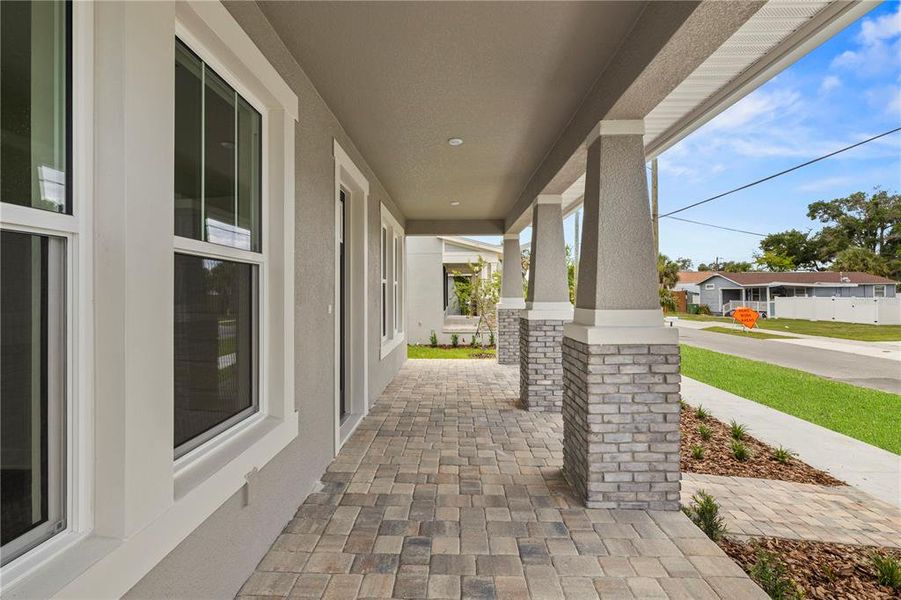 Exterior details and patio area of a home in , Tampa (Image 4). Exterior details and patio area of a home in , Tampa (Image 4).
