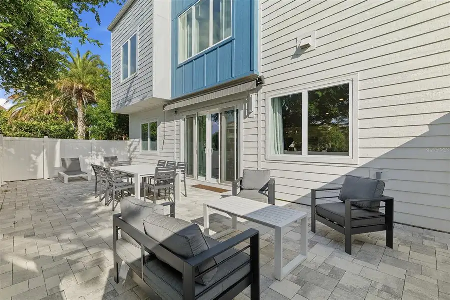 Exterior details and patio area of a home in , Reunion (Image 1). Exterior details and patio area of a home in , Reunion (Image 1).