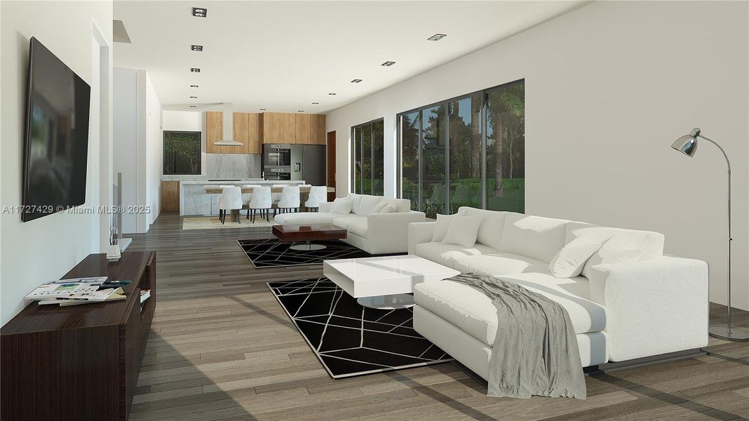 Furnished interior view inside a new home in , Lake Worth (Image 3).