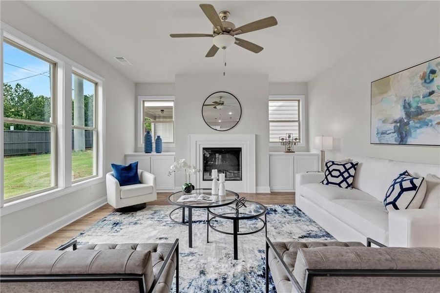 Furnished interior view inside a new home in , Buford (Image 7).