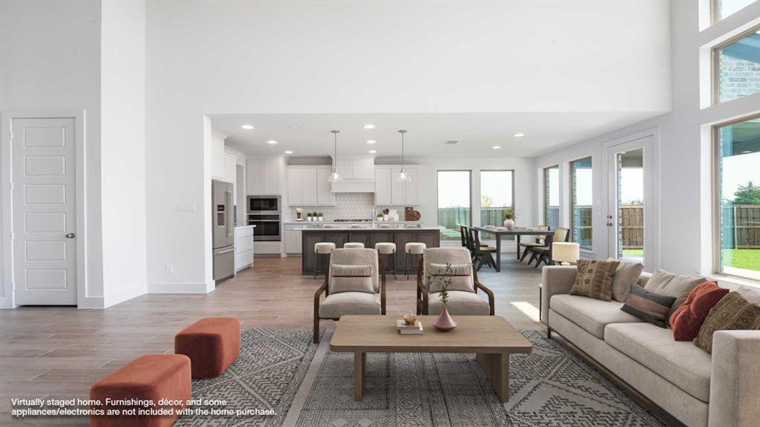 Furnished interior view inside a new home in Trinity Falls 60', McKinney (Image 8). Furnished interior view inside a new home in Trinity Falls 60', McKinney (Image 8).