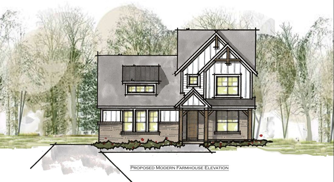 Representative exterior photo of a completed home built from the Two Story Farmhouse by Norfleet Builders in Cambria, White House, TN (Image 2).