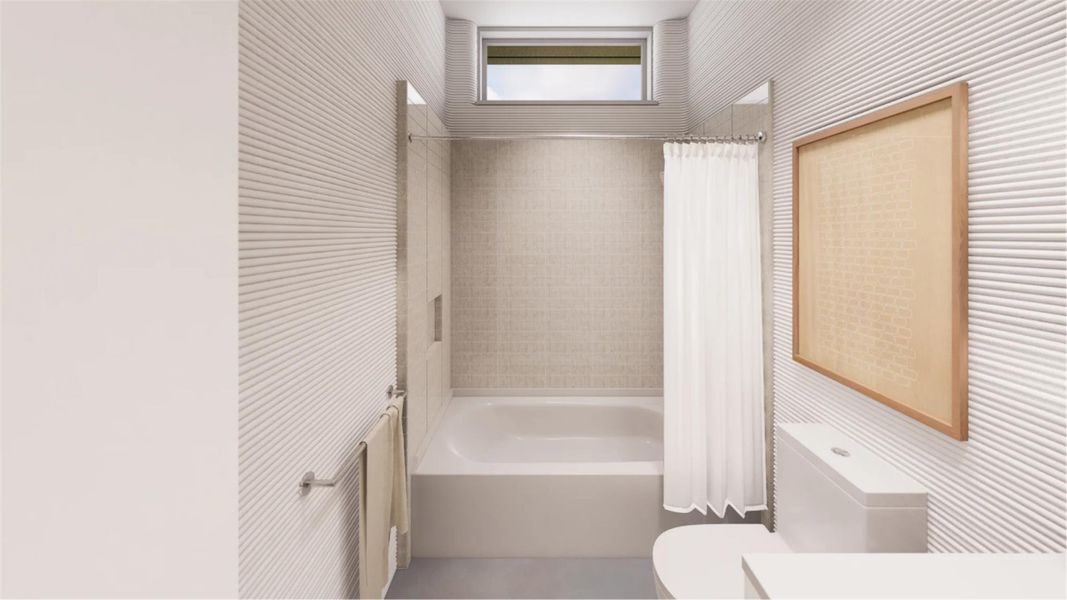 Furnished interior view inside a new home in Wolf Ranch: Genesis Collection, Georgetown (Image 5).