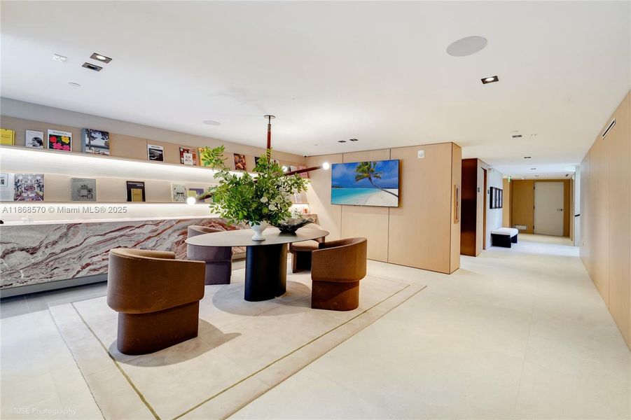 Furnished interior view inside a new home in Alana Bay Harbor Islands, Bal Harbour (Image 28). Furnished interior view inside a new home in Alana Bay Harbor Islands, Bal Harbour (Image 28).