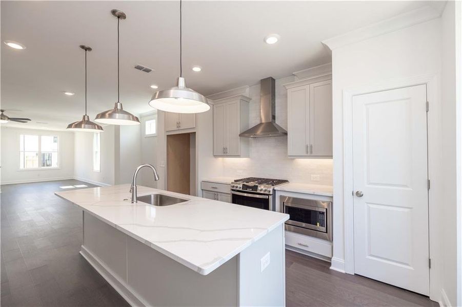 Furnished interior view inside a new home in , Cumming (Image 11). Furnished interior view inside a new home in , Cumming (Image 11).