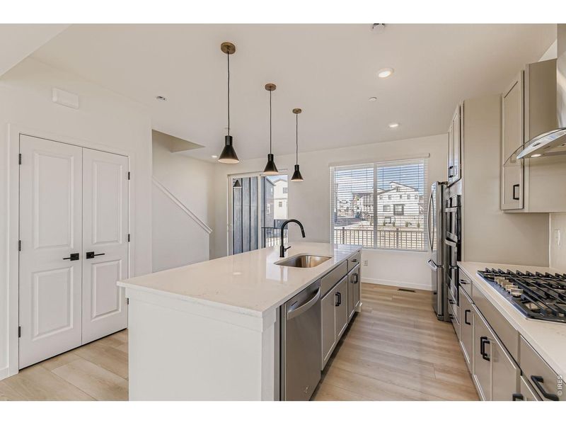 Furnished interior view inside a new home in Parkside West at Baseline, Broomfield (Image 6).