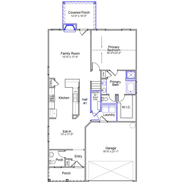 2D floor plan layout of this home in Ellington, Elgin, SC (Image 5).