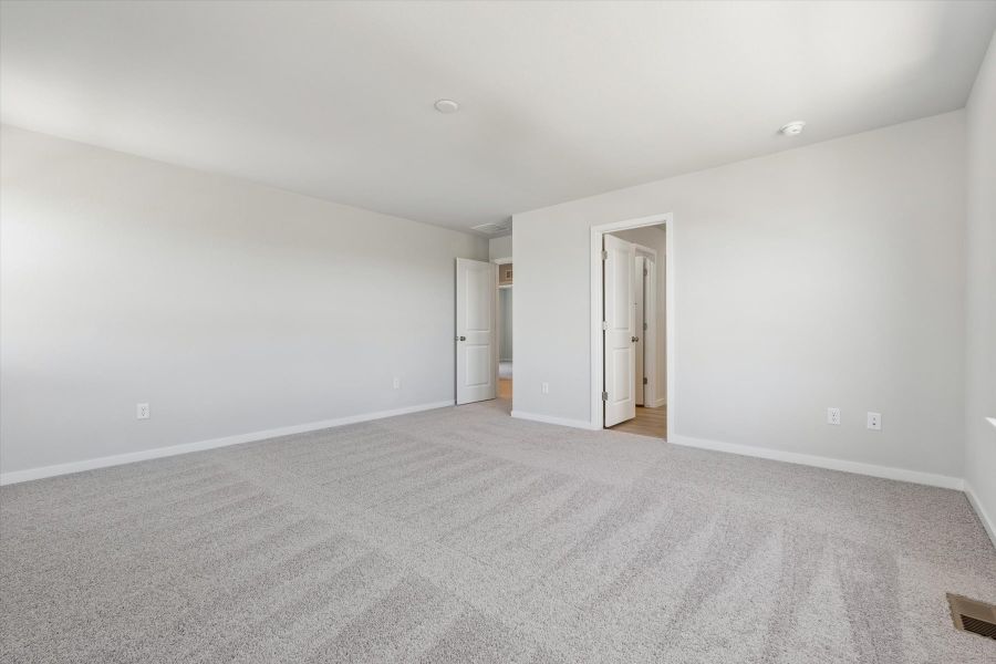 A room with white walls. A room with white walls.
