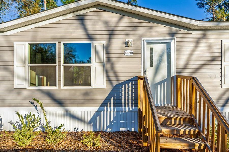 Exterior details and patio area of a home in , Paisley (Image 24).
