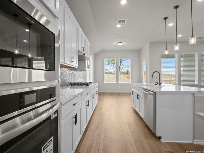 Furnished interior view inside a new home in Horizon Pointe, Converse (Image 9). Furnished interior view inside a new home in Horizon Pointe, Converse (Image 9).