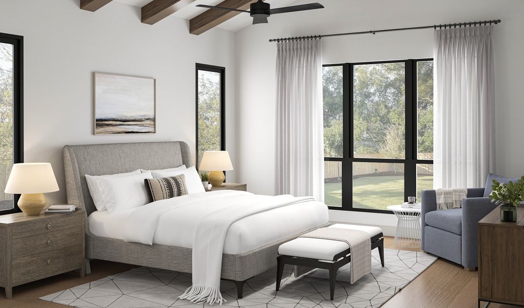 Furnished interior view inside a new home in , Houston (Image 5).