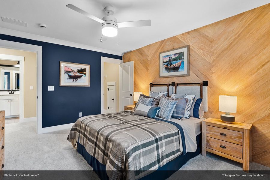 Furnished interior view inside a new home in Scotts Hill Village, Wilmington (Image 27). Furnished interior view inside a new home in Scotts Hill Village, Wilmington (Image 27).