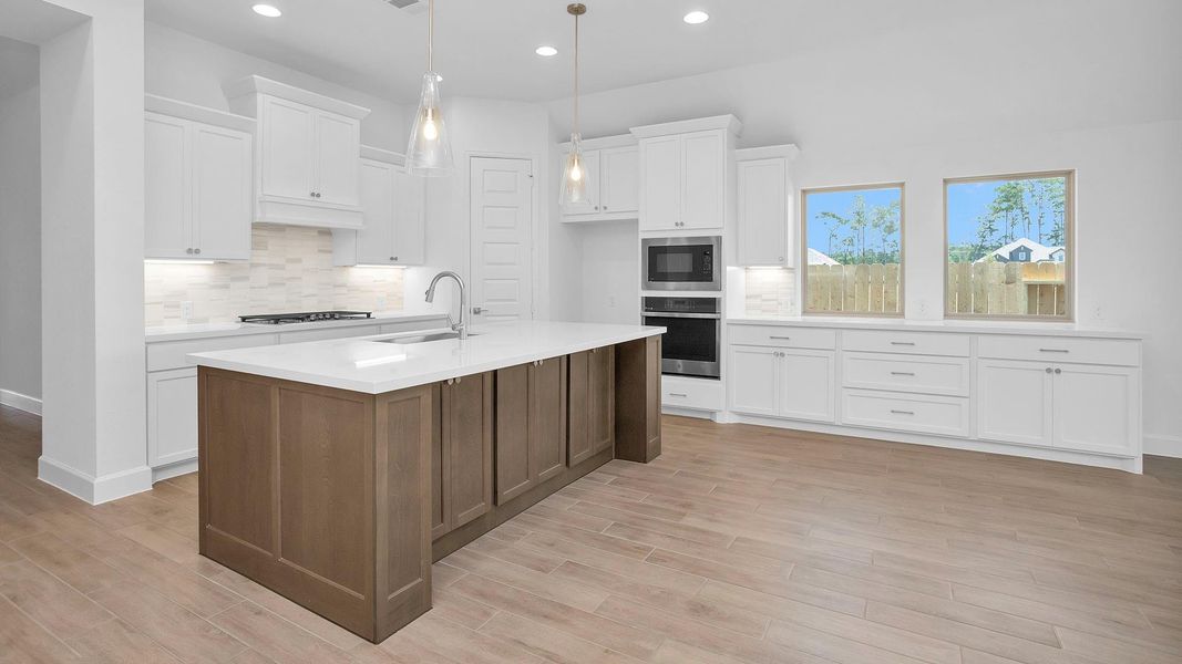 Furnished interior view inside a new home in Artavia 50', Conroe (Image 8).