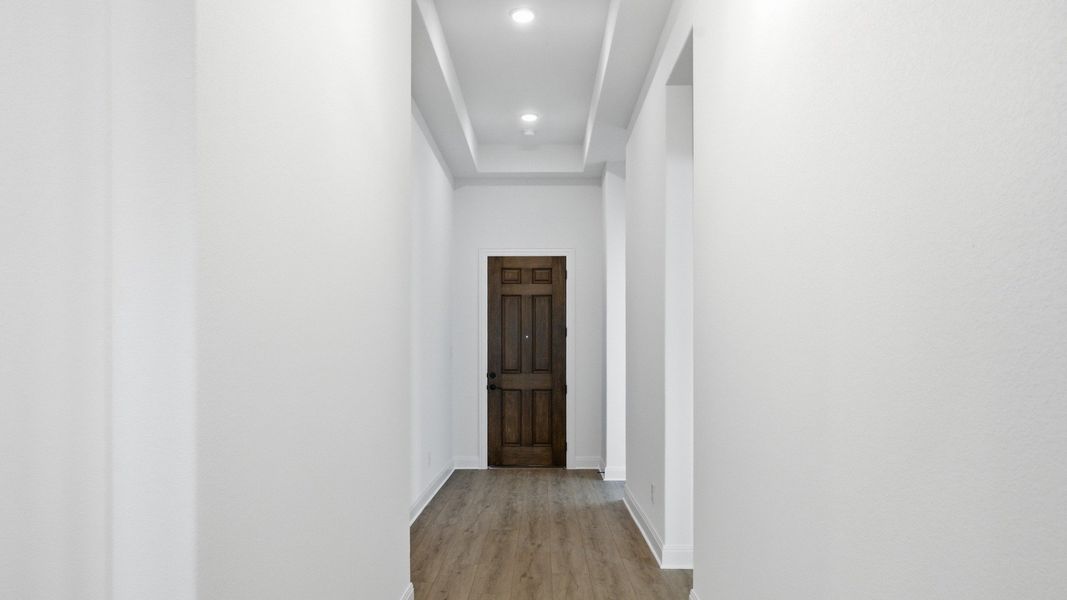Furnished interior view inside a new home in Oaks at San Gabriel, Georgetown (Image 10).