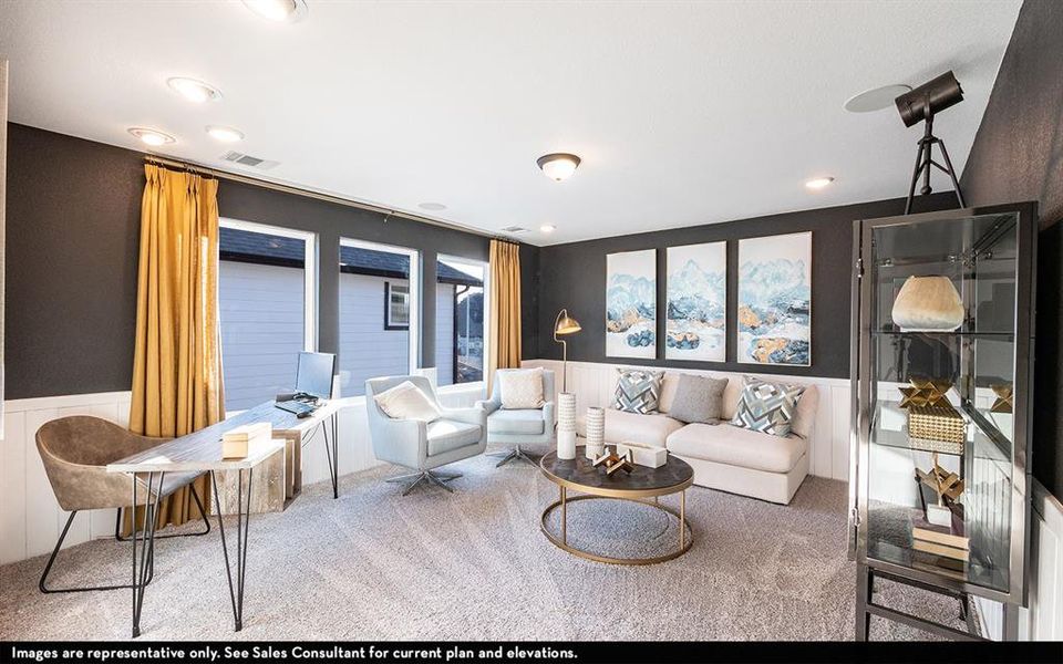 Furnished interior view inside a new home in Solterra, Mesquite (Image 7).
