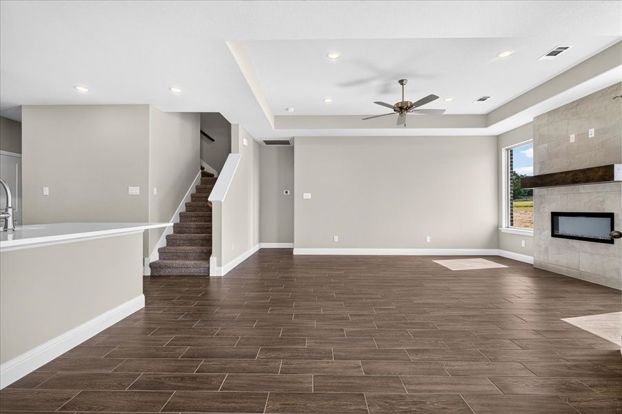 Spacious, unfurnished interior of a new home in The Ranches at Valley View, Springtown (Image 36).
