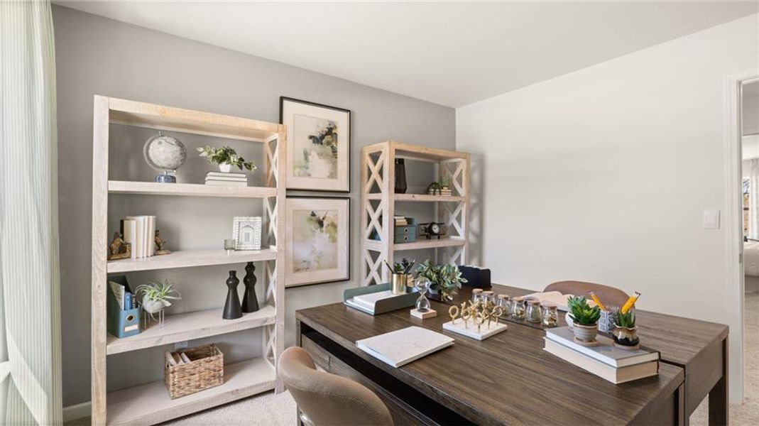 Furnished interior view inside a new home in Kingston Ranch at Lake Oconee, Buckhead (Image 17).