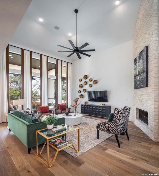 Furnished interior view inside a new home in Veramendi, New Braunfels (Image 15).