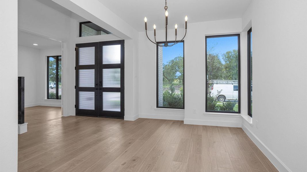 Spacious, unfurnished interior of a new home in Sienna, Missouri City (Image 6). Spacious, unfurnished interior of a new home in Sienna, Missouri City (Image 6).
