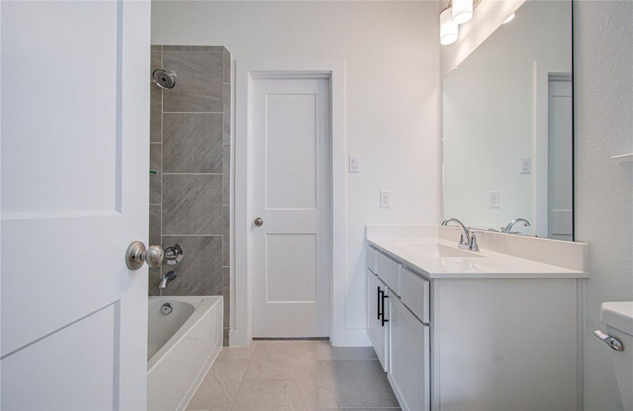 Furnished interior view inside a new home in , Cypress (Image 19).