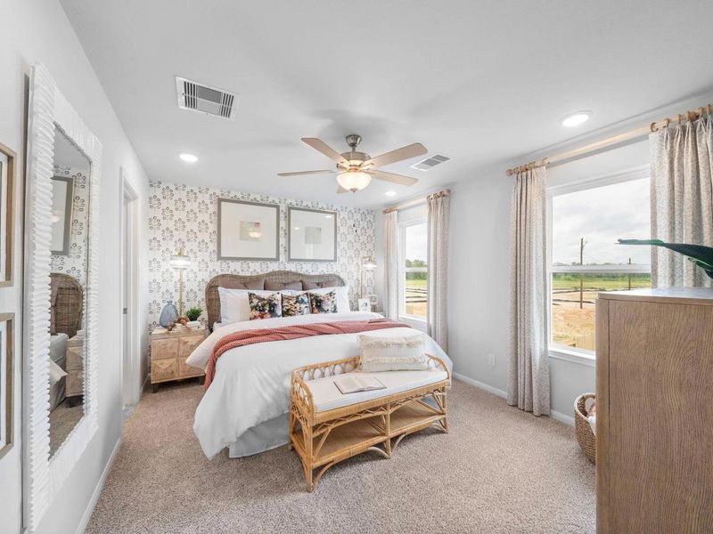 Furnished interior view inside a new home in Hill & Dale Ranch, Splendora (Image 12).