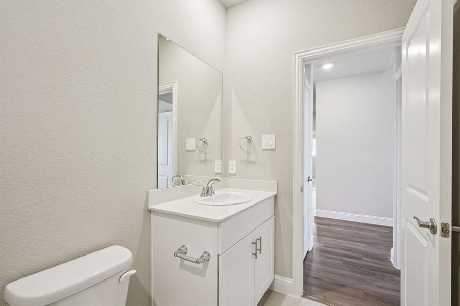 Photo is not of the actual home, but is an inspirational photo of builder’s model home and may depict options, furnishings, and/or decorator features that are not included.