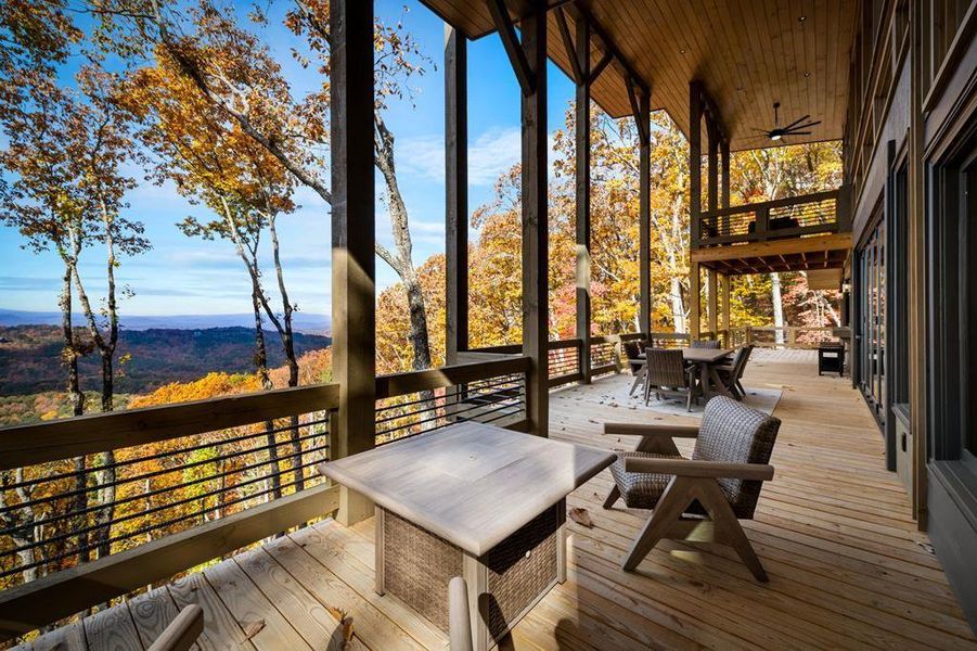 Exterior details and patio area of a home in , Blue Ridge (Image 35).
