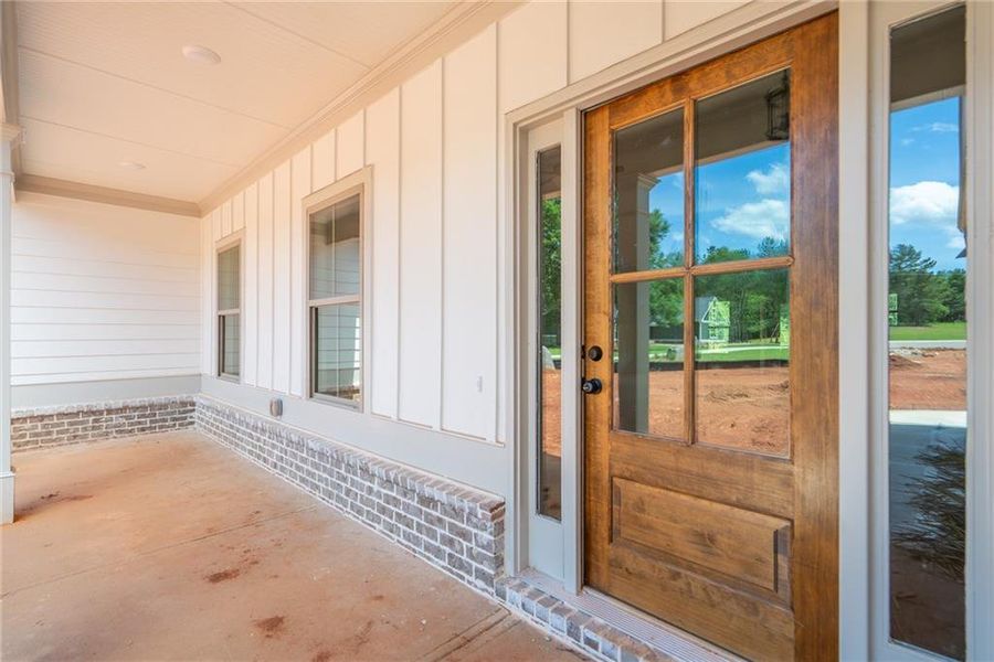 Exterior details and patio area of a home in , Social Circle (Image 2). Exterior details and patio area of a home in , Social Circle (Image 2).