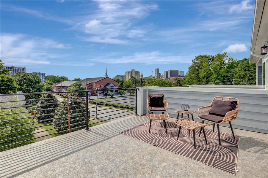 Exterior details and patio area of a home in , Atlanta (Image 27).