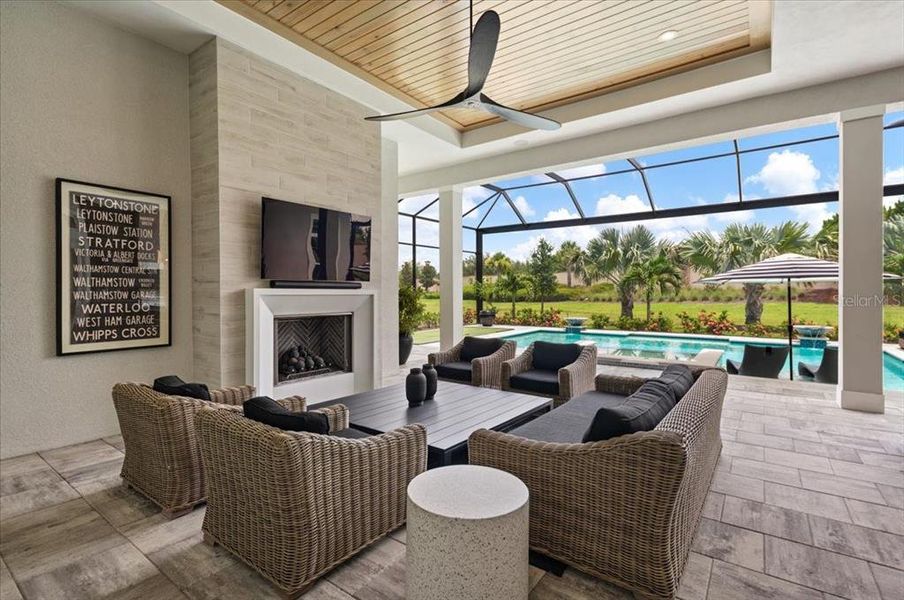 Exterior details and patio area of a home in , Lakewood Ranch (Image 4). Exterior details and patio area of a home in , Lakewood Ranch (Image 4).
