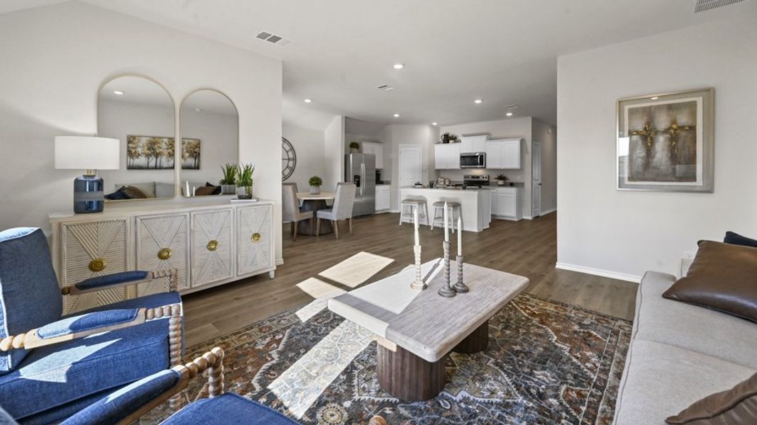 Furnished interior view inside a new home in Stonewyck Farms, Ennis (Image 19).