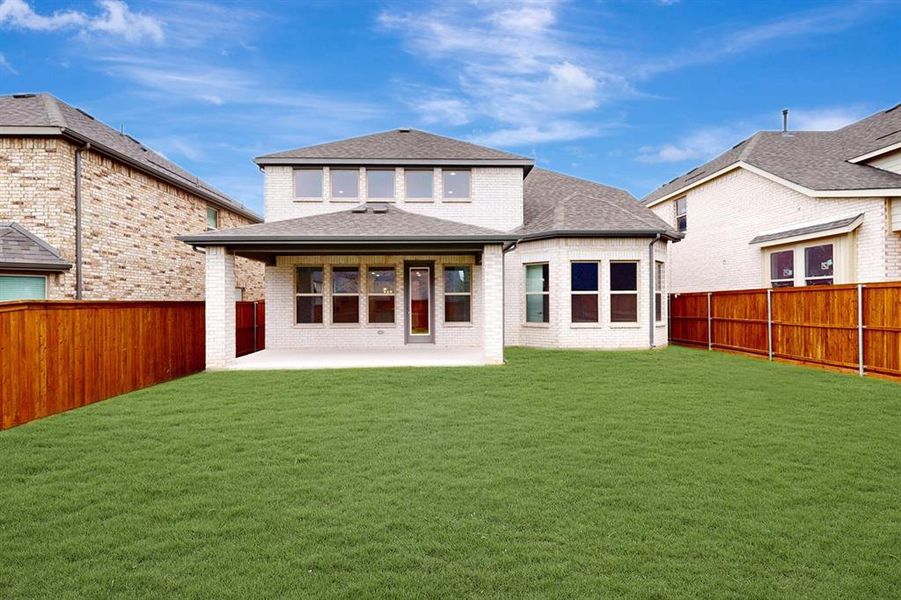 Front exterior of a new home in Aster Park, McKinney, TX, highlighting curb appeal (Image 19). Front exterior of a new home in Aster Park, McKinney, TX, highlighting curb appeal (Image 19).