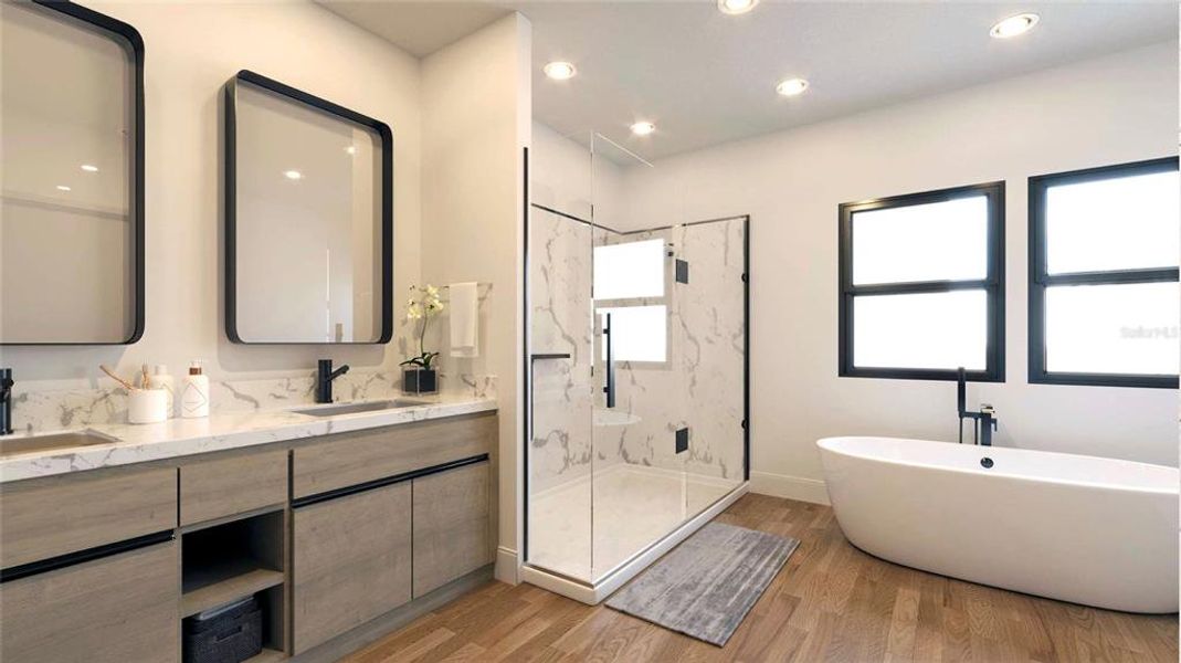 Furnished interior view inside a new home in , Sarasota (Image 8). Furnished interior view inside a new home in , Sarasota (Image 8).