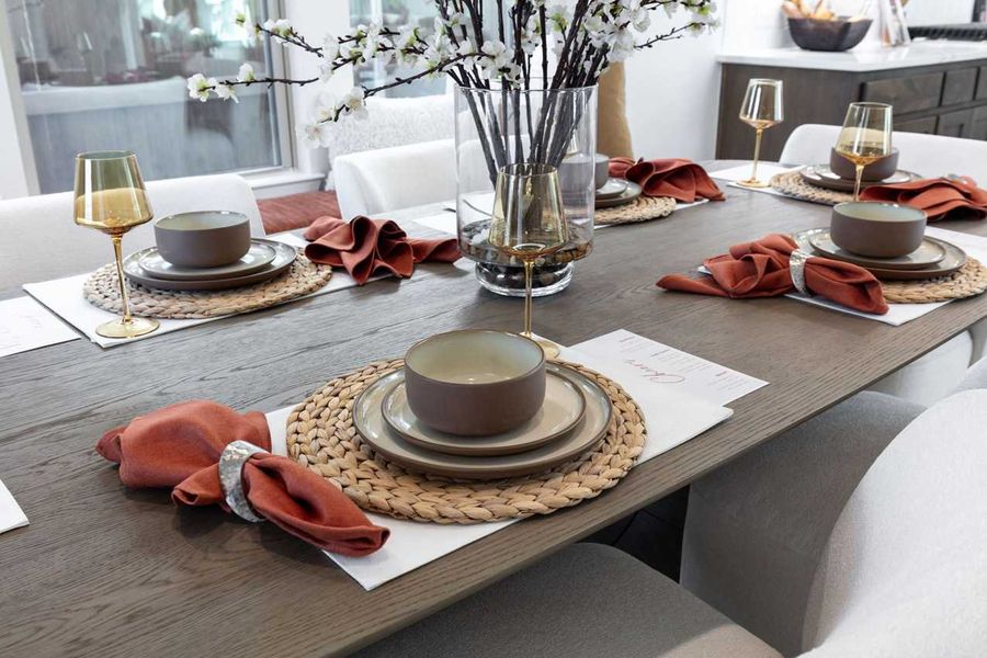 Representative Dining Room - some options shown Representative Dining Room - some options shown