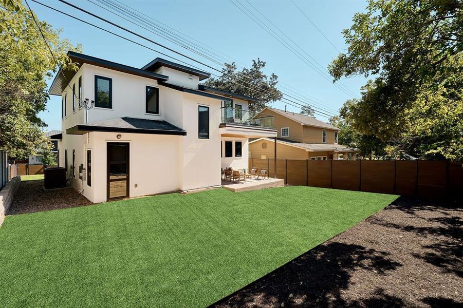 Artificial turf to be installed.