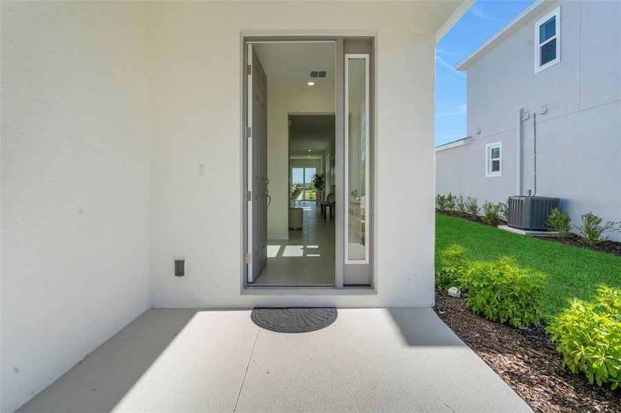 Exterior details and patio area of a home in Creekside Run at Babcock Ranch, Punta Gorda (Image 23).