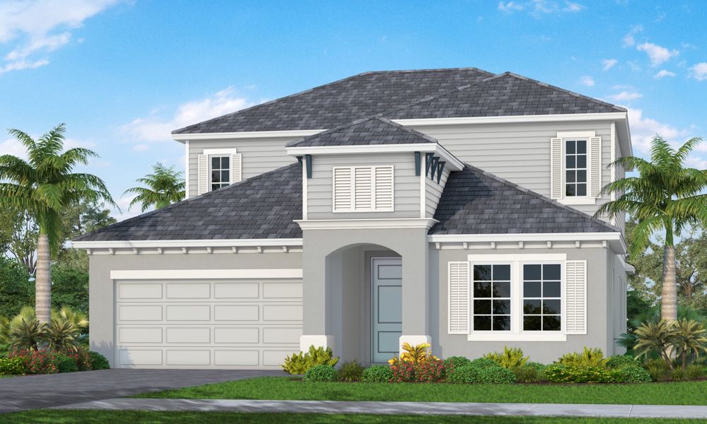 Representative exterior photo of a completed home built from the Laurel by Neal Communities in Grand Palm, Venice, FL (Image 1). Representative exterior photo of a completed home built from the Laurel by Neal Communities in Grand Palm, Venice, FL (Image 1).