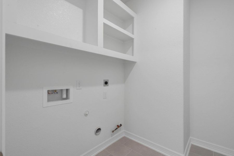 The laundry room layout is carefully planned for optimal workflow with designated areas for washing, drying, and storing. The laundry room layout is carefully planned for optimal workflow with designated areas for washing, drying, and storing.