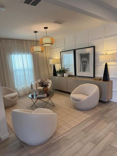 Furnished interior view inside a new home in Eden at Crossprairie, St. Cloud (Image 11). Furnished interior view inside a new home in Eden at Crossprairie, St. Cloud (Image 11).