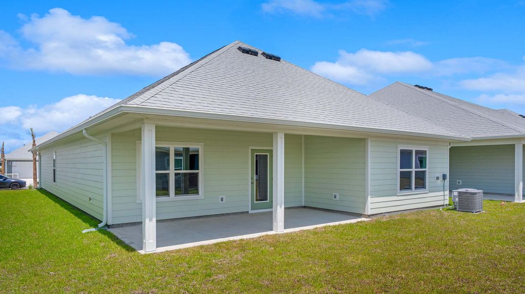 Representative exterior details of a home built from the The Delray by D.R. Horton in WindMark Beach, Port Saint Joe (Image 4).