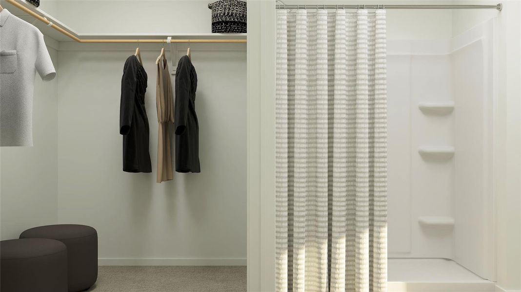 Furnished interior view inside a new home in Pradera, Uhland (Image 17).