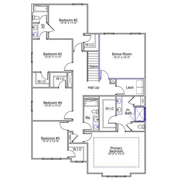 2D floor plan layout of this home in Burke Estates, Chesnee, SC (Image 3).