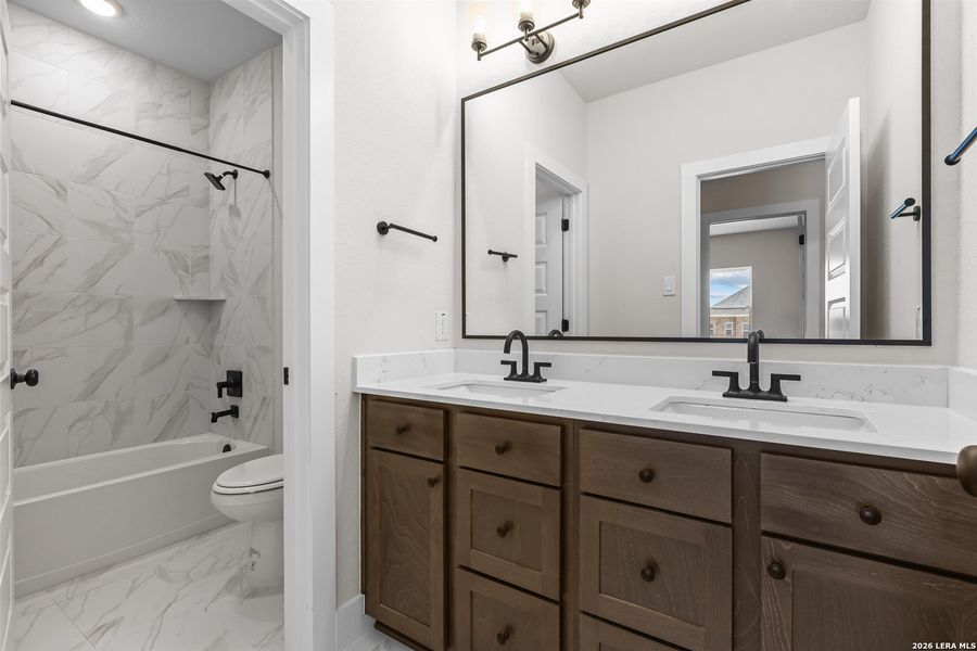 Furnished interior view inside a new home in Homestead, Schertz (Image 17). Furnished interior view inside a new home in Homestead, Schertz (Image 17).