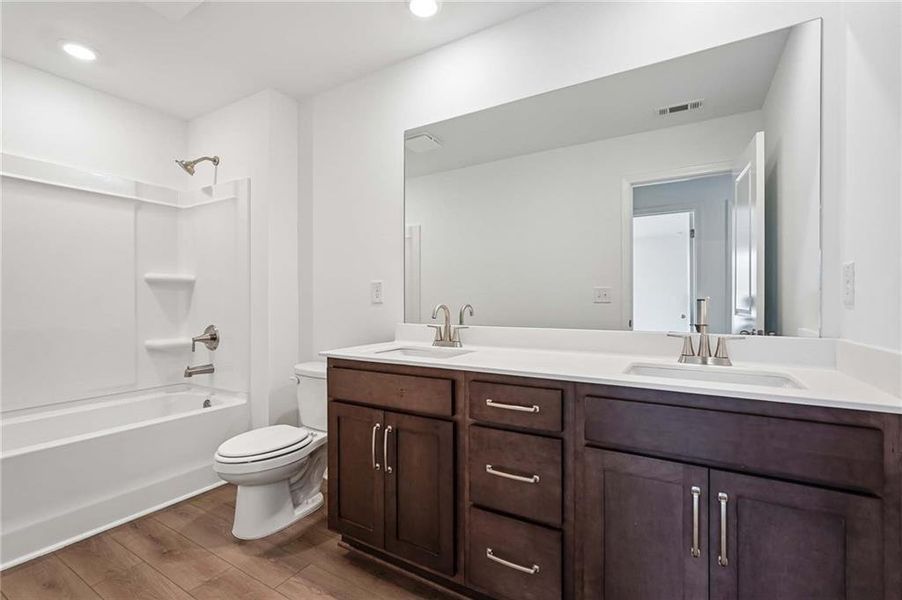 Furnished interior view inside a new home in Langston Reserve, Cartersville (Image 9).