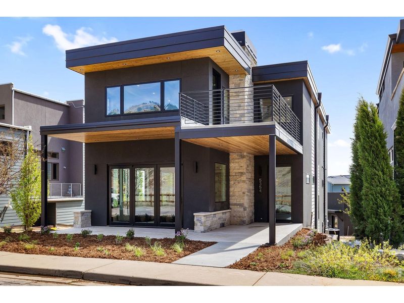 Front exterior of a new home in , Boulder, CO, highlighting curb appeal (Image 2).